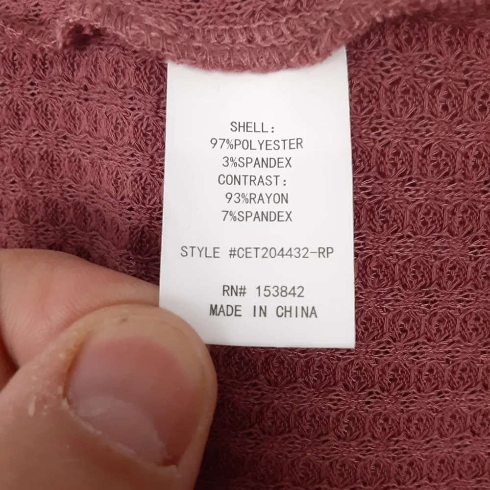 Melloday | Plus Size Thermal Waffle Knit Top_7